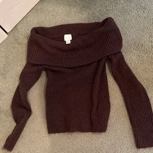 H&M Ribbed Sweater - Chocolate Brown